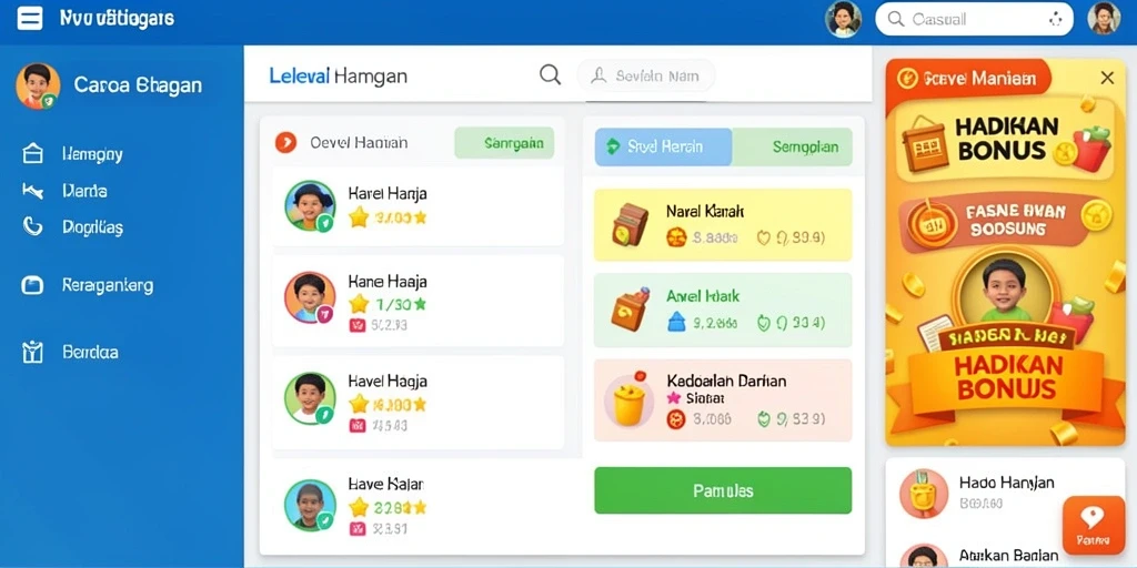 Screenshot event dengan hadiah menarik.